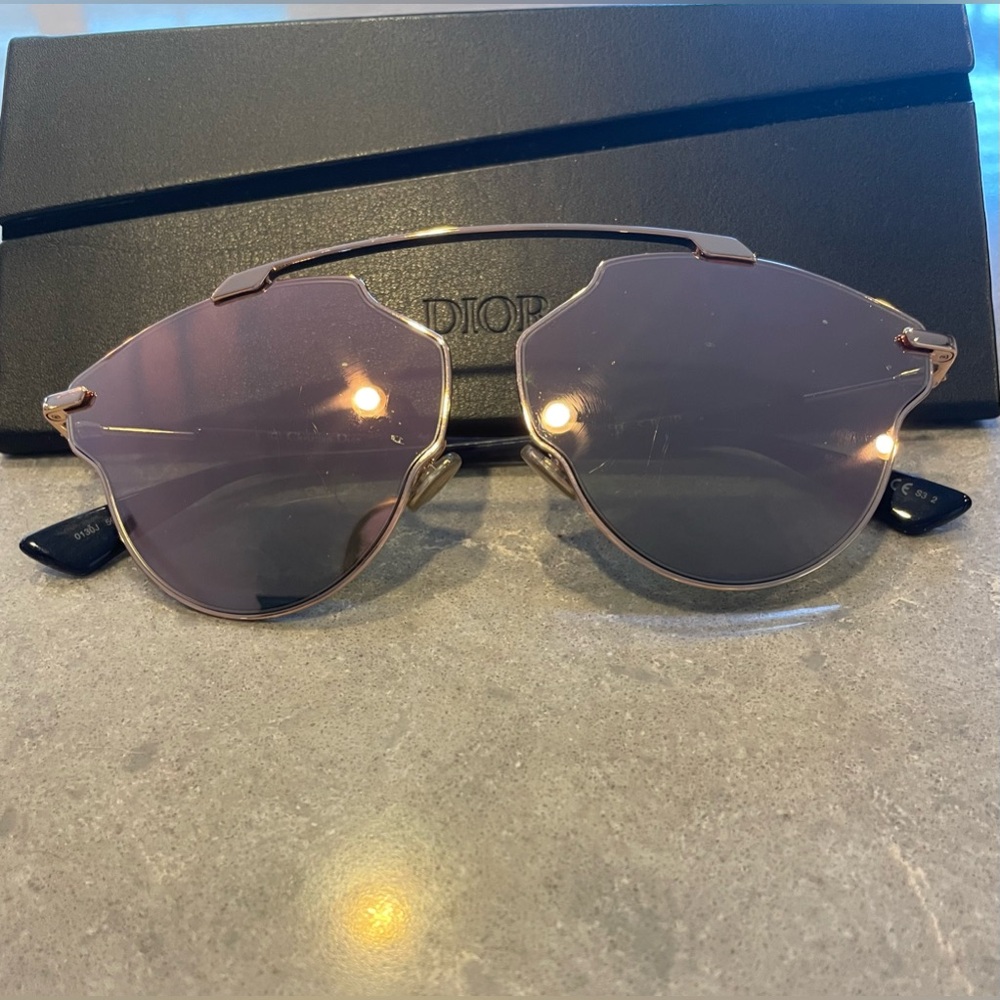 DIOR 😍 Mirrored Rose Gold Sunglasses